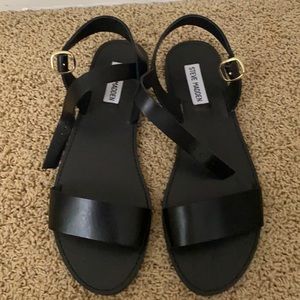 Steve Madden Black Sandals